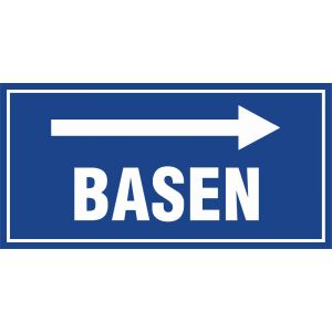 Znak "Basen - w prawo" PA502