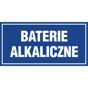 Znak "Baterie alkaliczne" A505