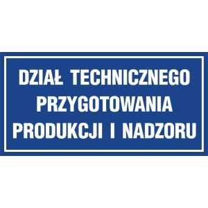 Znak "Dział technicznego przygotowania produkcji i nadzoru" PA511