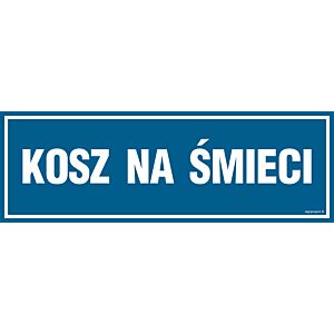 Znak "Kosz na śmieci" PA518