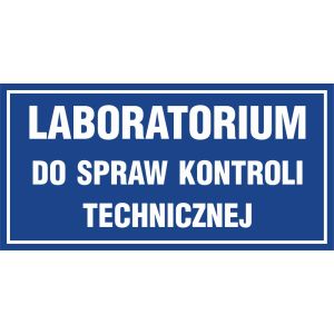 Znak "Laboratorium ds. kontroli technicznej" PA520