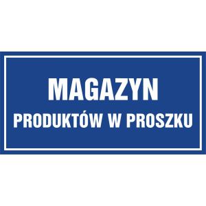 Znak "Magazyn produktów w proszku" PA525