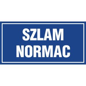 Znak "Szlam normac" PA548