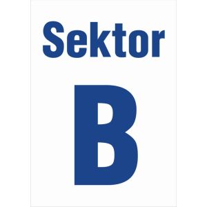 Znak "Sektor B" PB004
