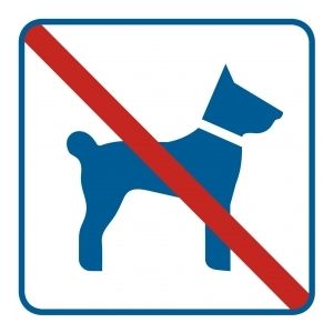 RA507 B2 FN - Piktogram "Zakaz wprowadzania psów"