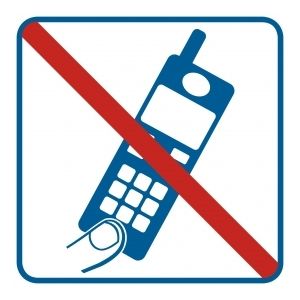 RA510 B2 FN - Piktogram "Zakaz używania telefonów komórkowych"