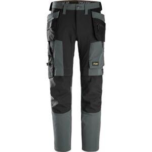 Spodnie robocze Snickers 6218 AllroundWork z stretch i workami kieszeniowymi - szary - przód