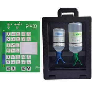 Stacja PLUM iBox 2 z płukankami pH Neutral DUO 500 ml + Eyewash DUO 1000 ml (nr 4923)
