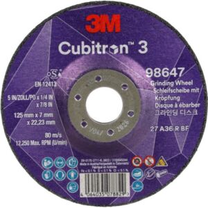 Tarcza 3M™ Cubitron™ 3 86647 (T27) - 125 mm x 7 mm 22 mm