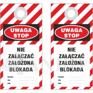 Znak informacyjny 79A - Zawieszka lockout (zakute oczko)