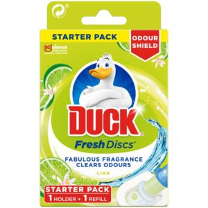 Żelowe krążki do toalety Duck FRESH DISCS LIME - 6 krążków i aplikator