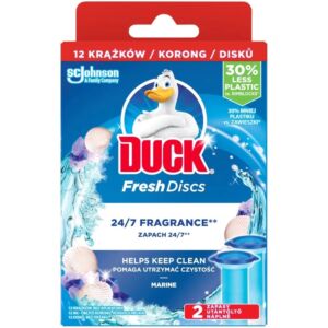 Żelowe krążki do toalety Duck FRESH DISCS MARINE - 12 krążków