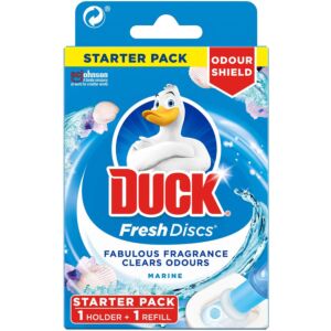 Żelowe krążki do toalety Duck FRESH DISCS MARINE - 6 krążków i aplikator