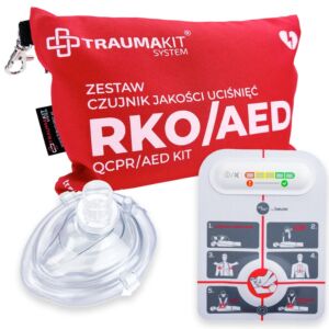 Zestaw ratowniczy AED KIT TRAUMA KIT z maską RKO i czujnikiem jakości uciśnięć