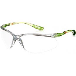 Okulary ochronne bezbarwne 3M Solus SCCS01SGAF- oprawka zielona