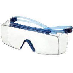 Okulary ochronne bezbarwne 3M SecureFit SF3701ASP - oprawka niebieska