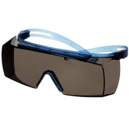 Okulary ochronne szare 3M SecureFit 3702SGAF - oprawka niebieska