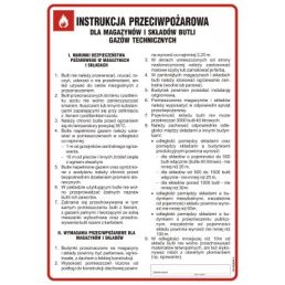Instrukcja ppoż. dla magazynów i składów butli gazów technicznych -TD/DB007