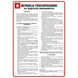 Instrukcja ppoż. dla warsztatów samochodowych -TD/DB027