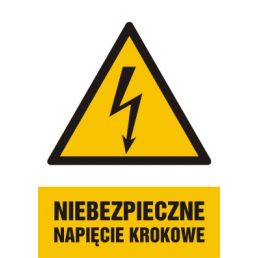HA014 AH FN - Znak "Niebezpieczne napięcie krokowe"
