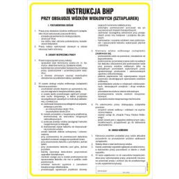 Instrukcja BHP przy obsłudze wózka widłowego-sztaplarki -TD/E03