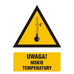 JA016 CB FN - Znak "Ostrzeżenie przed niskimi temperaturami"