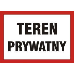 NC032 BO FN - Znak "Teren prywatny"