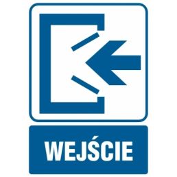 RB009 BK FN - Piktogram "Wejście"