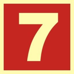 BC027 C1 TS - Znak "Cyfra 7"