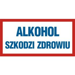 ND002 BF FN - Znak ''Alkohol szkodzi zdrowiu''