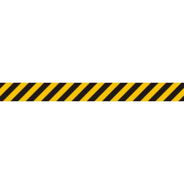 EB011 AS KN - Znak podłogowy "Pas ostrzegawczy ŻÓŁTY/CZARNY"