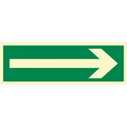 Znak "Kierunek drogi ewakuacyjnej"