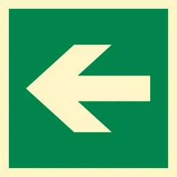 AA013 B1 FE - Znak "Kierunek drogi ewakuacyjnej"
