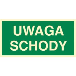 AC042 BF FE - Znak "Uwaga Schody"