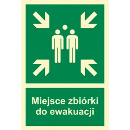 AF007 BB PS - Znak "Miejsce zbiórki do ewakuacji"