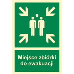 AF007 BB PS - Znak "Miejsce zbiórki do ewakuacji"