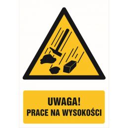 Znak "Uwaga - prace na wysokości" GF027