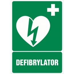 GI009 BK PN - Znak "Defibrylator (AED)"