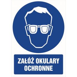 GL003 DJ PN - Znak "Załóż okulary ochronne"