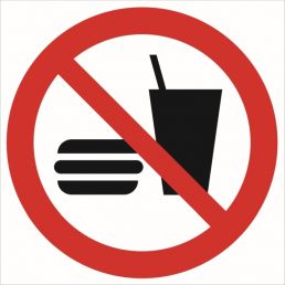 Zakaz wstępu z jedzeniem i piciem" GP022