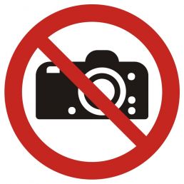 Znak "Zakaz fotografowania"