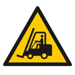 GW014 B2 PN - Znak "Ostrzeżenie przed urządzeniami do transportu poziomego"
