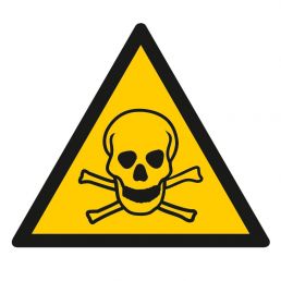 Znak "Ostrzeżenie przed materiałami toksycznymi"