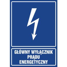 Znak "Główny wyłącznik energetyczny prądu"