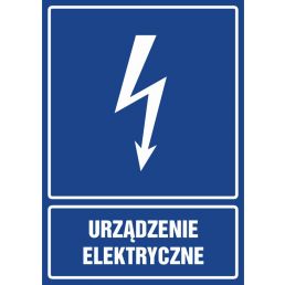 Znak "Urządzenie elektryczne"