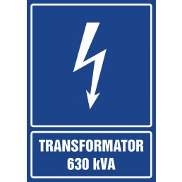 HG026 BK FN - Znak "Transformator 630 kVA"