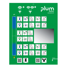 Piktogram PLUM - Instrukcja przemywania oczu