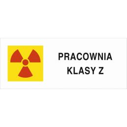 KA010 "Znak ostrzegawczy do oznakowania pracowni z zamkniętymi źródłami promieniotwórczymi"