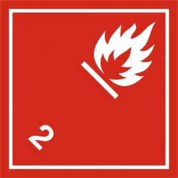 Znak "Materiały ciekłe zapalne"