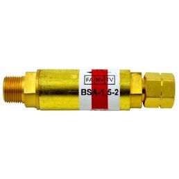 Minibezpiecznik suchy przyreduktorowy PERUN BSA-1,5-2 G3/8LH do acetylenu
